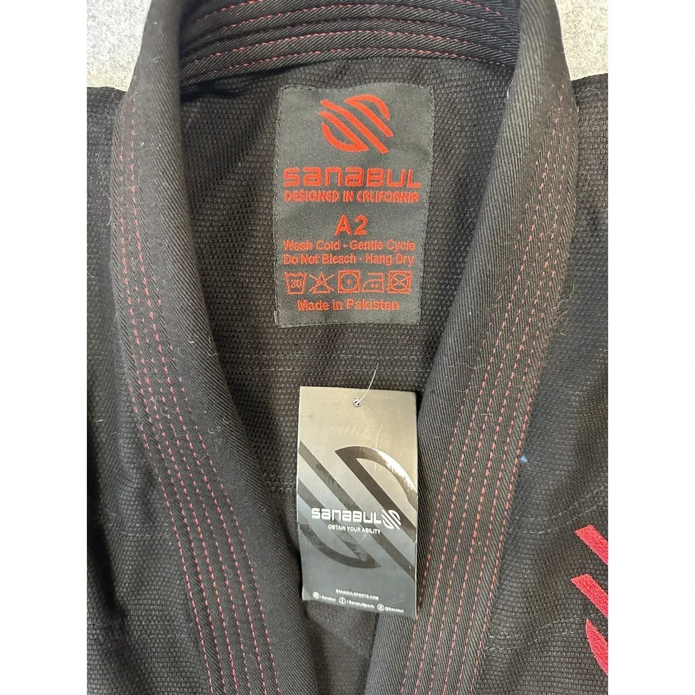 Sanabul Highlights Pro Competition Gi Mens A2 Black Brazilian Jiu Jitsu BJJ